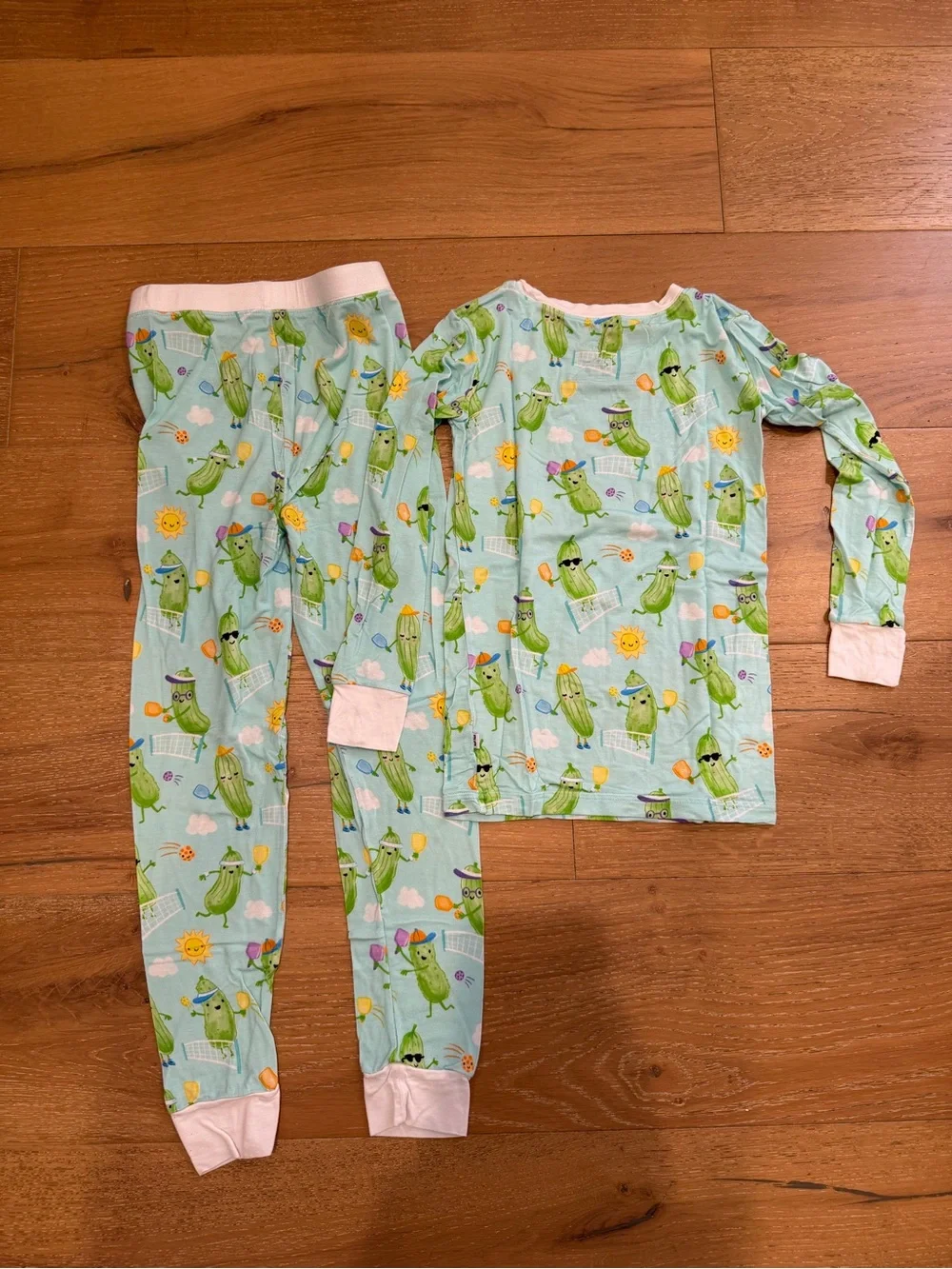 Little Sleepies Pickle Power Pajama Set - size 7/8
